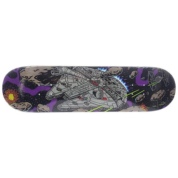 Дека для скейтборда для скейтборда Santa Cruz Star Wars Millennium Falcon Multi 31.7 x 8.26 (21 см)