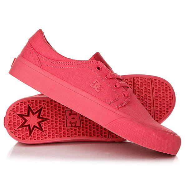 Женские Кеды кроссовки Dc Trase Tx DC Shoes розового цвета