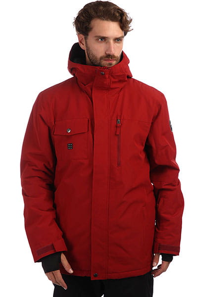 Сноубордическая Куртка Quiksilver Mission QUIKSILVER Куртка сноубордическая mission soli jk m snjt rzc0 sun-dried tom, размер S, цвет красный