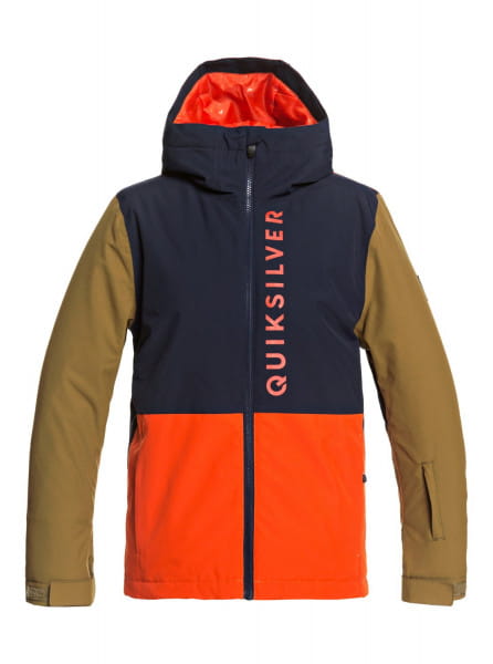 Детская Сноубордическая Куртка QUIKSILVER Side Hit 8-16 оранжевый,синий  