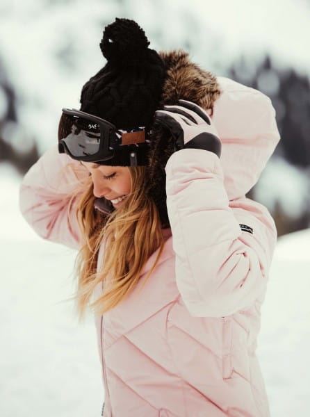фото Женская шапка с помпоном roxy winter