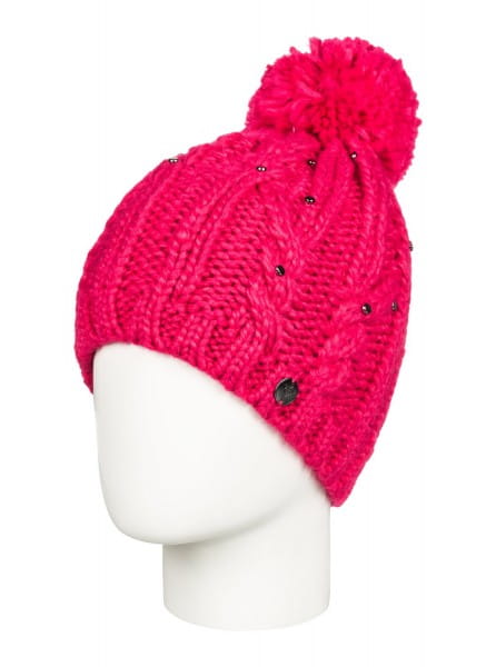 Детская шапка с помпоном Roxy Sundancing розового цвета