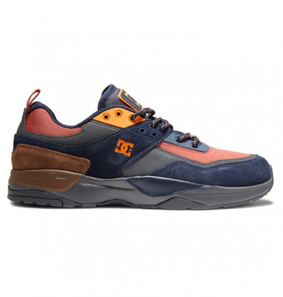 Кроссовки Dc E.Tribeka Se Navy/Dk Chocolate DC Shoes синий,оранжевый  
