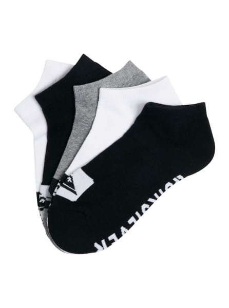 Короткие Носки Quiksilver 5 Pack (5 Пар) Assorted черный,белый,серый  