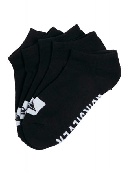 Короткие Носки Quiksilver 5 Pack (5 Пар) Black черный  