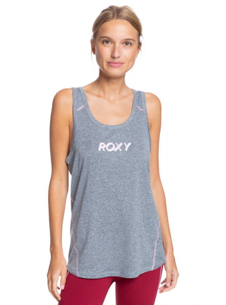 Спортивная Майка Keeps Me Going Roxy. Цвет: серый