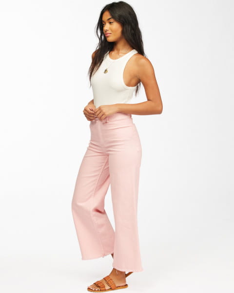 Free Fall - High Waisted Trousers For Women Billabong Z3PT07-BIF1, размер 26, цвет розовый - фото 3