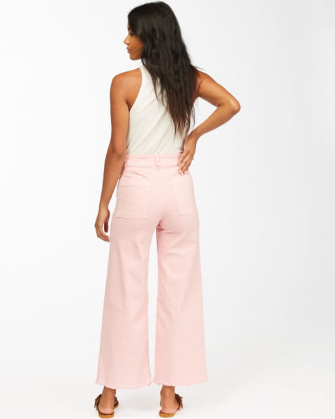 Free Fall - High Waisted Trousers For Women Billabong Z3PT07-BIF1, размер 26, цвет розовый - фото 4