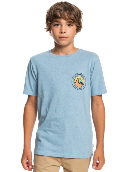 Детская футболка Closed Bubble 8-16 QUIKSILVER EQBZT04440, размер XL/16, цвет faded denim heather - фото 1