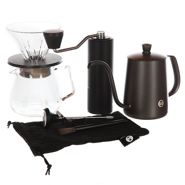 Hабор для заваривания кофе Timemore C3 PourOver Set (Fish 03), чёрный