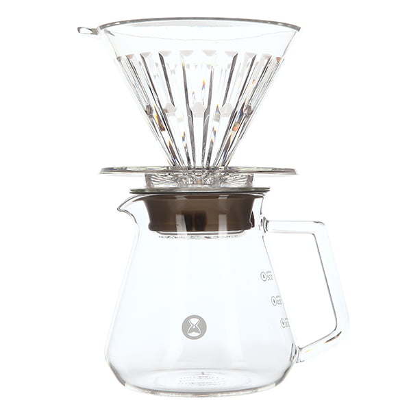 Набор Timemore Crystal Eye Brewer Set воронка 02 прозрачная + сервер 600ml