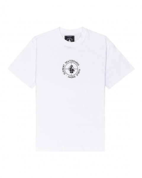 Мужская футболка Element Public Enemy X  Target Optic White