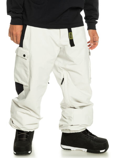 Сноубордические брюки QUIKSILVER Snow Down Cargo QUIKSILVER EQYTP03199, размер L, цвет белый