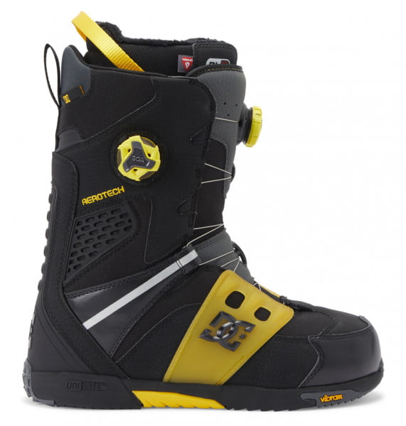 Мужские сноубордические ботинки DC SHOES PHANTOM  BOAX DC Shoes ADYO100077, размер 10.5D, цвет black/yellow