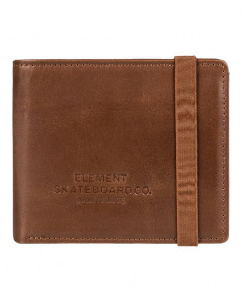 Кожаный мужской кошелёк Strapper Element ELYAA00174, размер 1SZ, цвет коричневый