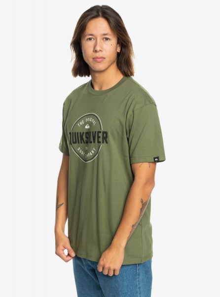 Мужская футболка Circle Up QUIKSILVER EQYZT07680, размер M, цвет four leaf clover - фото 4