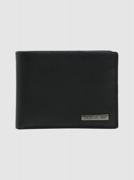 Кожаный складной кошелек Gutherie QUIKSILVER EQYAA03960, размер M, цвет черный - фото 1