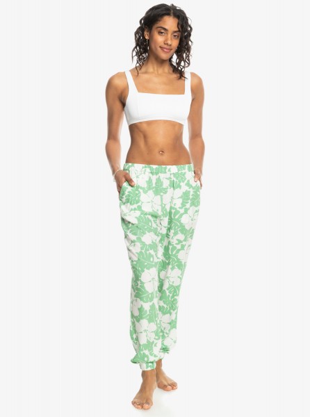 Пляжные женские штаны Easy Peasy Roxy ERJX603403, размер L, цвет zephyr green og roxy - фото 4