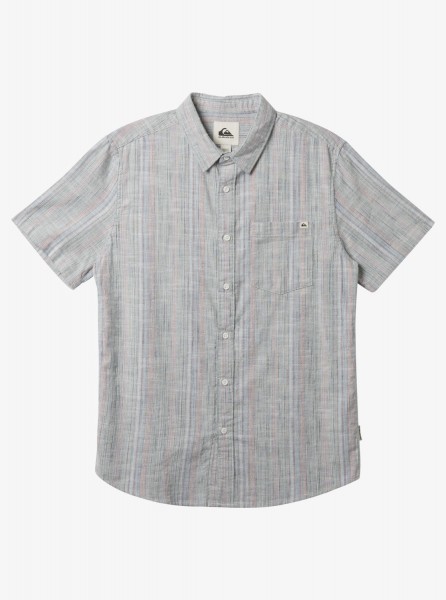 Рубашка с коротким рукавом Pyke Classic QUIKSILVER AQYWT03315, размер L, цвет blue fog slub chambr
