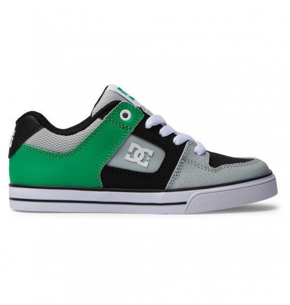 Детские кеды DC Pure DC Shoes ADBS300267, размер 25, цвет black/kelly green