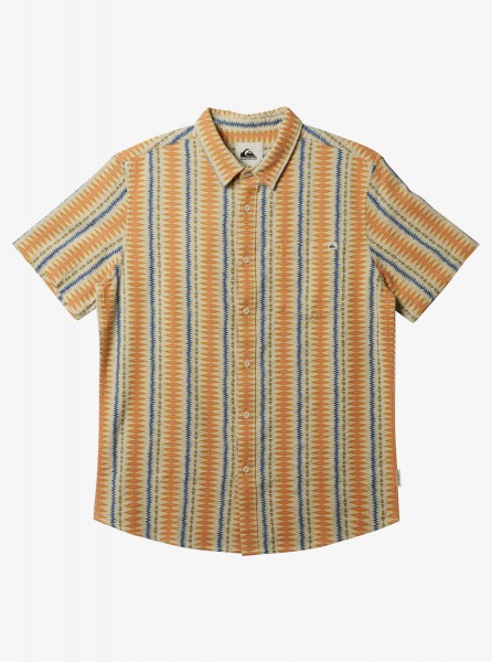 Мужская рубашка с коротким рукавом Vibrations QUIKSILVER AQYWT03330, размер L, цвет oyster white dobby s