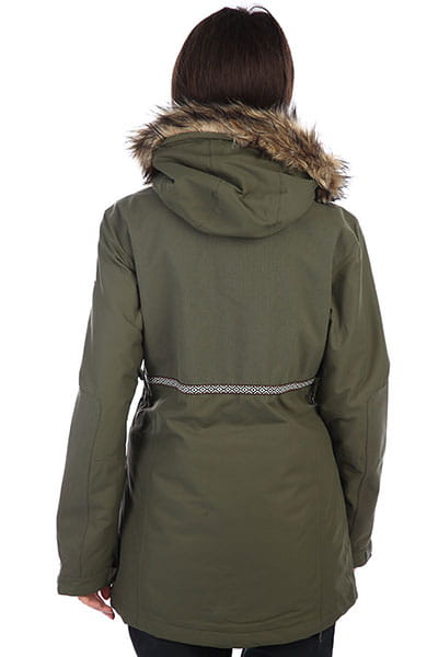 Женская Сноубордическая Куртка Panoramic DC Shoes EDJTJ03032, размер XS, цвет зеленый - фото 4