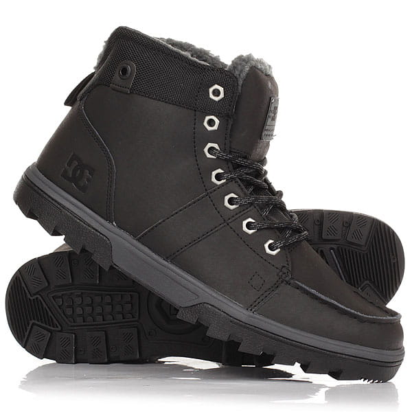 Ботинки Dc Woodland DC Shoes 303241, размер 12.5D, цвет черный