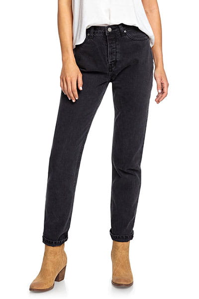 Женские джинсы-мом Every Second Roxy ERJDP03222, размер W28, цвет черный