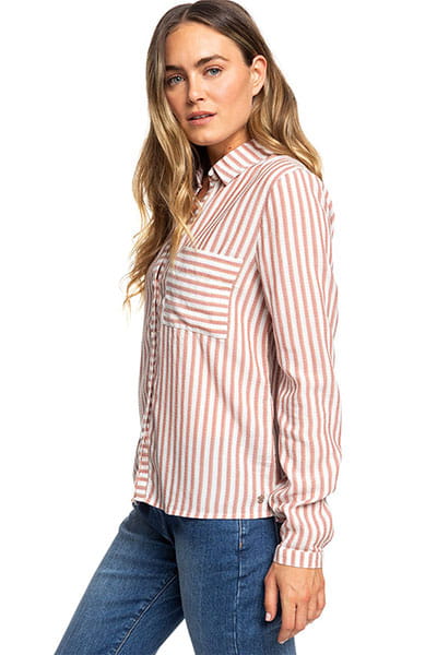 Женская рубашка с длинным рукавом Seaside Roxy ERJWT03308, размер XS, цвет белый - фото 2