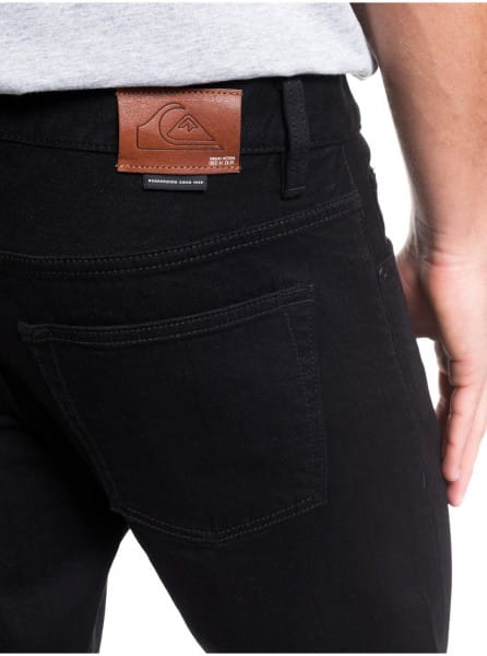 фото Мужские узкие джинсы distorsion black black quiksilver