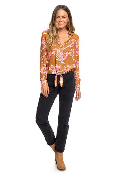 фото Женская рубашка с длинным рукавом suburb vibes roxy