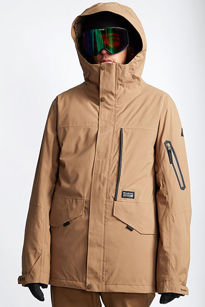 Мужская Сноубордическая Куртка Delta Sympatex Billabong Q6JM06-BIF9, размер S, цвет бежевый
