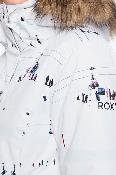 Женская сноубордическая куртка Jet Ski Roxy ERJTJ03205, размер M, цвет белый - фото 4