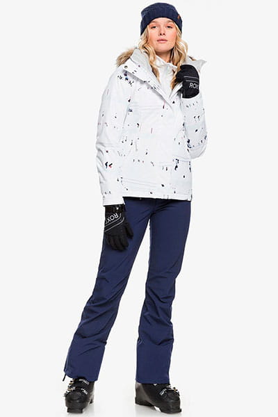 Женская сноубордическая куртка Jet Ski Roxy ERJTJ03205, размер M, цвет белый - фото 5