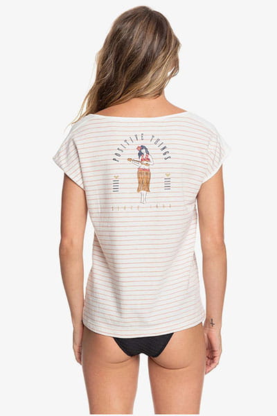 Женская футболка Miami Vibes B Roxy ERJZT04849, размер XL, цвет белый - фото 5