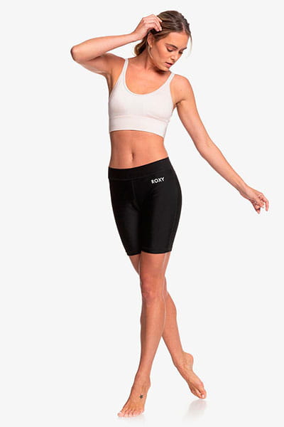 Женские спортивные короткие леггинсы Easy Runner Roxy ERJNS03244, размер XL, цвет черный - фото 4