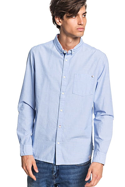 Мужская Рубашка С Длинным рукавом Quiksilver Wilsden QUIKSILVER EQYWT04003, размер XL, цвет голубой - фото 1