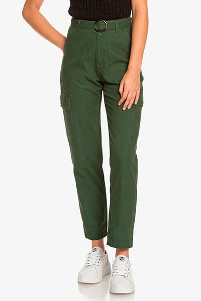 Женские брюки-карго Sense Yourself Roxy ERJNP03338, размер S, цвет зеленый - фото 2