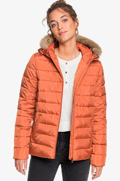 Женская Куртка Roxy Rock Peak Fur Roxy ERJJK03392, размер XS, цвет оранжевый