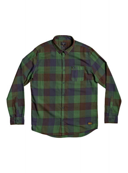 Мужская Рубашка С Длинным Рукавом Motherfly Flannel QUIKSILVER EQYWT04015, размер S, цвет зеленый - фото 5