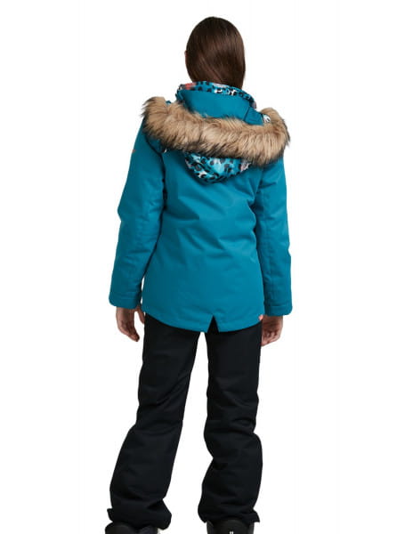 Детская Сноубордическая Куртка Roxy Moonlight 8-16 Roxy ERGTJ03096, размер 10yrs, цвет бирюзовый - фото 4