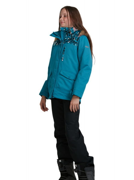 Детская Сноубордическая Куртка Roxy Moonlight 8-16 Roxy ERGTJ03096, размер 10yrs, цвет бирюзовый - фото 5
