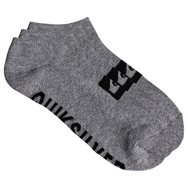 Мужские Короткие Носки Quiksilver (3 Пары) QUIKSILVER EQYAA03667, размер One Size, цвет серый