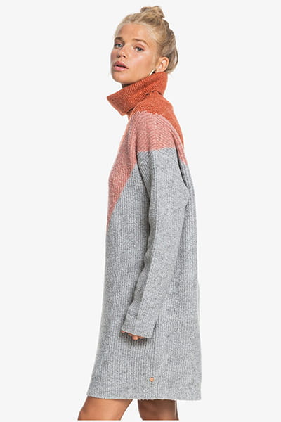 Женское платье-свитер оверсайз Juniper Hills Roxy ERJKD03340, размер XS, цвет серый - фото 2