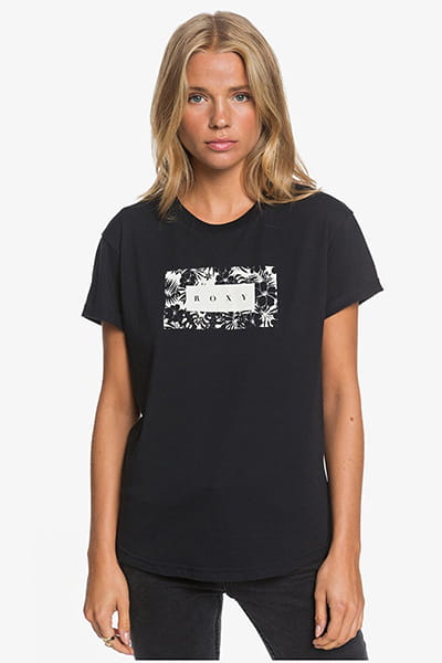 Женская футболка Epic Afternoon Roxy ERJZT05044, размер S, цвет черный - фото 1