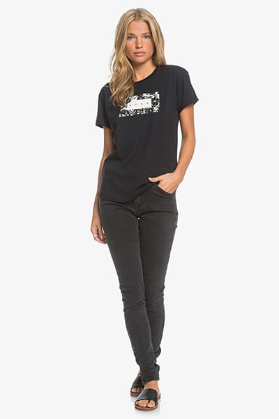 Женская футболка Epic Afternoon Roxy ERJZT05044, размер S, цвет черный - фото 4