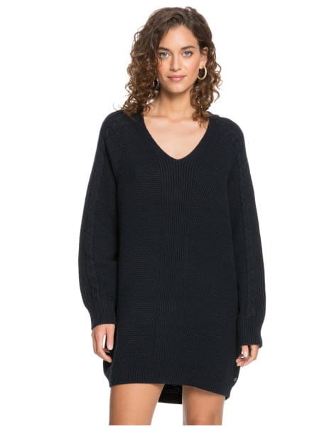 Женское платье-джемпер оверсайз Baby Crush Roxy ERJKD03339, размер S, цвет черный - фото 1