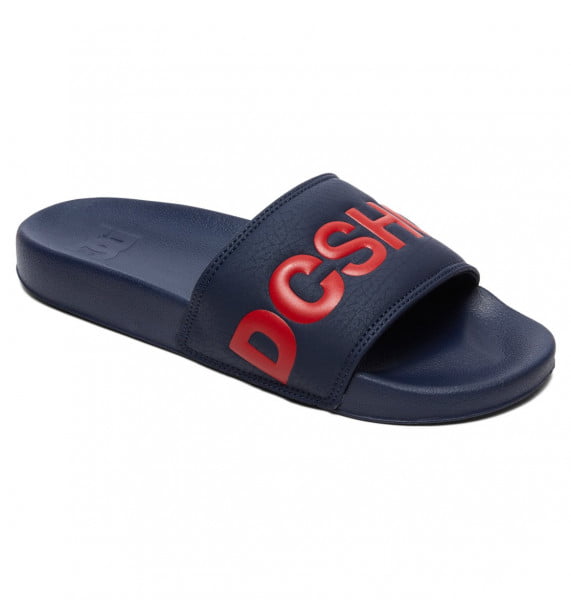 фото Мужские сланцы dc navy/red dc shoes