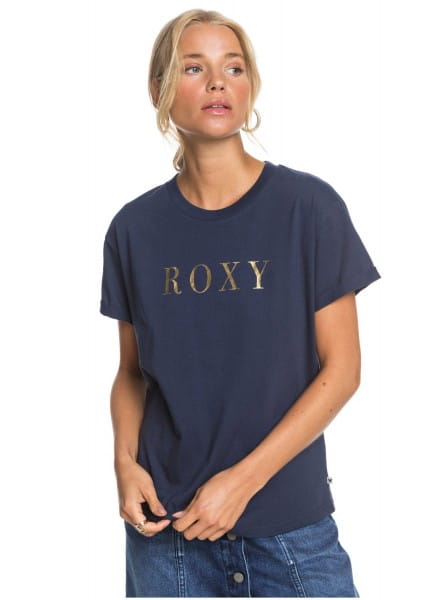 Женская футболка Epic Afternoon Roxy ERJZT05045, размер XS, цвет синий - фото 1
