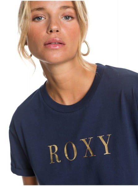 Женская футболка Epic Afternoon Roxy ERJZT05045, размер XS, цвет синий - фото 3